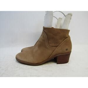 Lucky Brand Womens Size 9 M Brown Leather Zip Ankle Fashion Boots Bootie